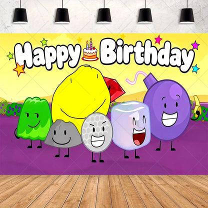 Battle For Dreaming Island Birthday Backdrop Set