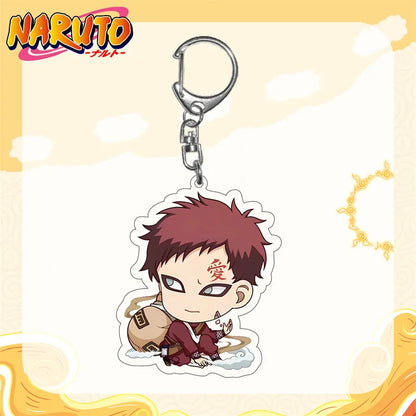 Naruto Anime Akatsuki Uchiha Itachi Acrylic Keychain Fashion Key Ring Bag Charms Girl Pendant Jewelry Cute Creative Friends Gift