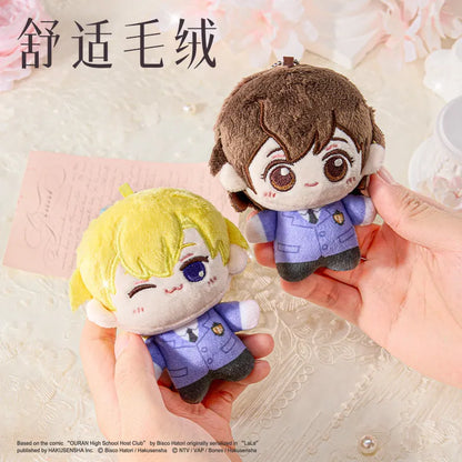 10cm Ouran High School Host Club Anime Peripherals Fans Decorative Backpack Pendant Cotton Plush Doll Tamaki Suou Kyoya Ootori