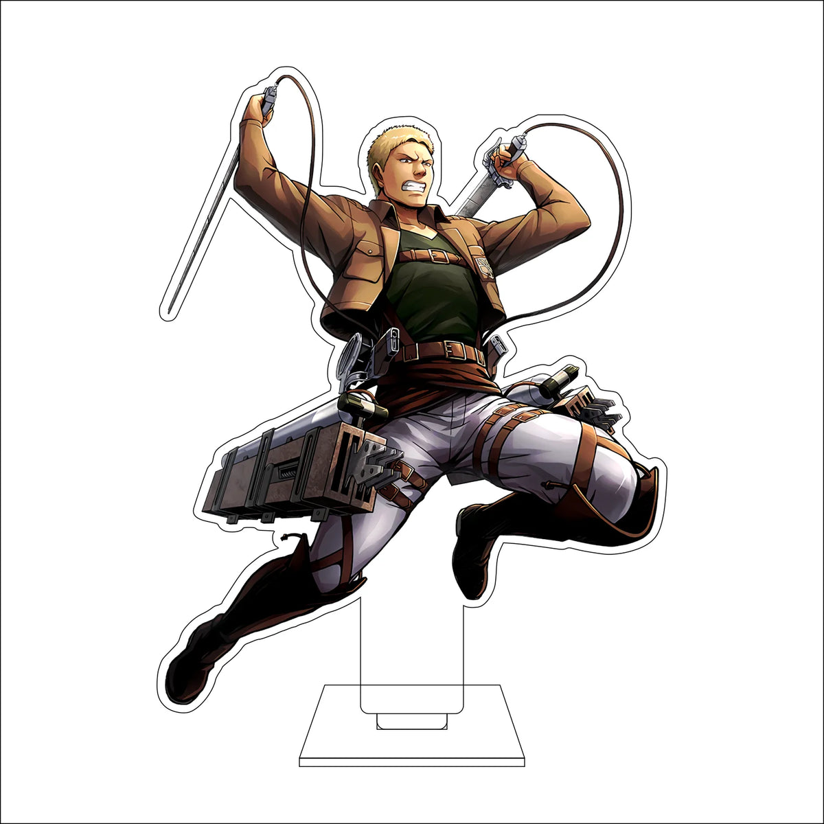 16CM Anime Attack on Titan Cosplay Acrylic Figure Stand Plate Armin Arlert Eren Jaeger Mikasa·Ackerman Ornaments Gifts