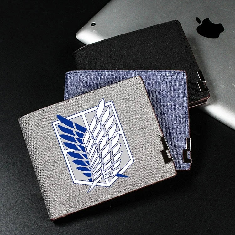 Anime Shingeki No Kyojin/Attack on Titan Cosplay Wallet Coin Purse Multi-card Bit High Appearance Level Exquisite Delicacy Gift