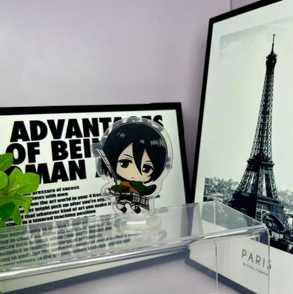Anime Cartoons Acrylic Standee for Attack On Titan Levi Ackerman Eren Yeager  15Cm Acrylic Standee Desktop Decoration Creative