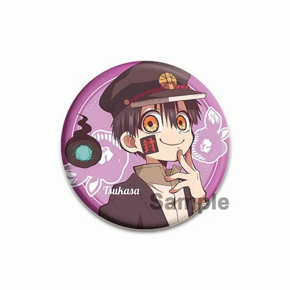 44/58mm Minamoto Kou Yashiro Nene Hanako-kun Anime Character Badge