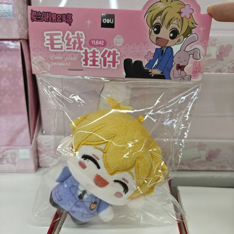 10cm Ouran High School Host Club Anime Peripherals Fans Decorative Backpack Pendant Cotton Plush Doll Tamaki Suou Kyoya Ootori