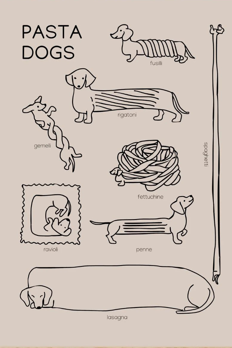 Dachshund Minimalist Wall Art