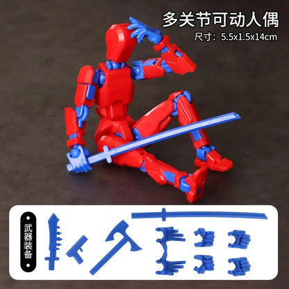 3D Printed Multi-Jointed Movable Shapeshift Robot Action Figure with Full Articulation for Stop Motion Animation 5 Action Figure
