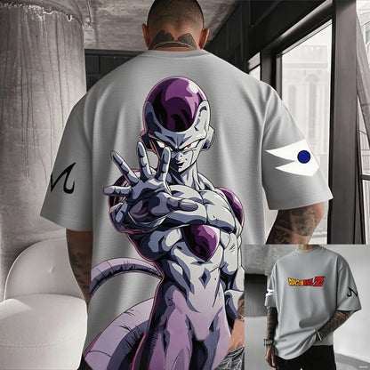 Dragon Ball Frieza Anime Men's T Shirt Cotton Women Short Sleeve Graphic Tee Streetwear Summer Casual Tops Hip Hop Y2k Clothes