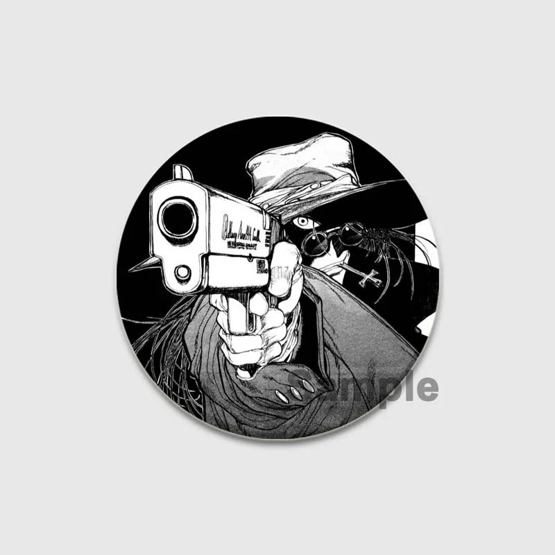 Hellsing Ultimate Tinplate Brooch