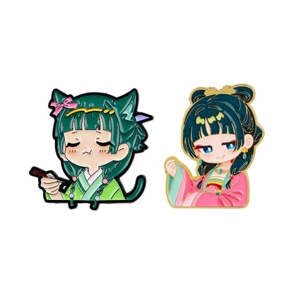 Anime Characters Kawaii Cat Enamel Pin