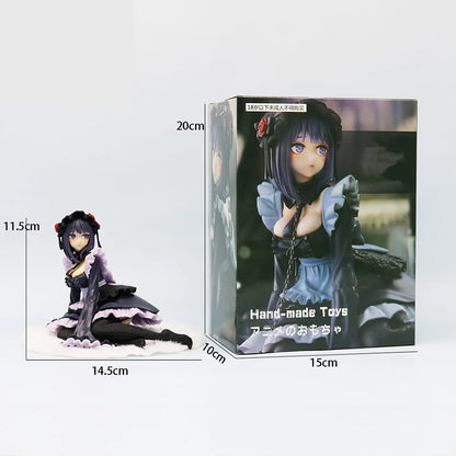 12cm My Dress-Up Darling Anime Figure Black Maid Outfit Kitagawa Marin Action Figure Shizuku Kuroe Figurine Collection Model Toy