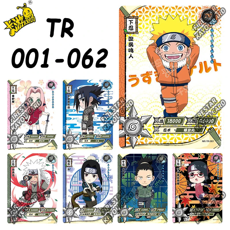 Naruto KAYOU Card Full Set Rare BP NR SE GP CP SP CR MR PR SV SLR OR AR NR UR ZR TR Cards Uzumaki Naruto Anime Collectible Card