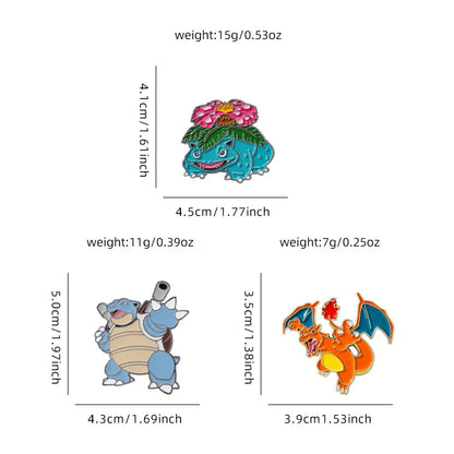 Pokemon Charizard Enamel Brooch