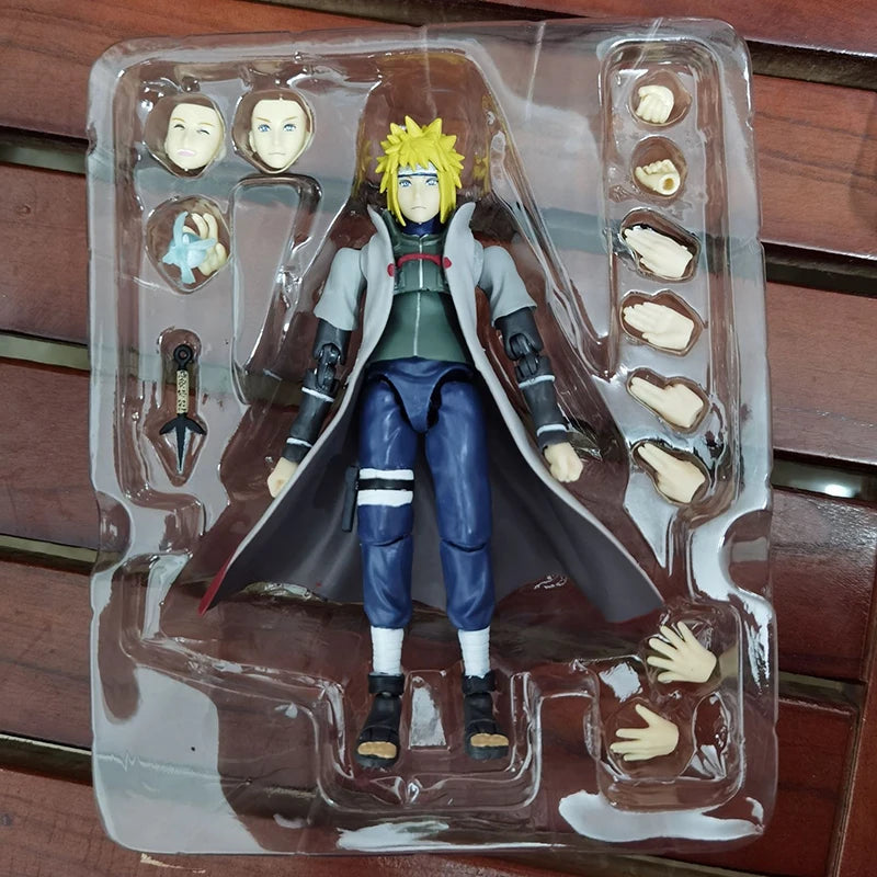 SHF Namikaze Minato Hatake Kakashi Action Figure Anime NARUTO Shippuden Figures Model Toys 16cm Collection Movable Doll Gifts