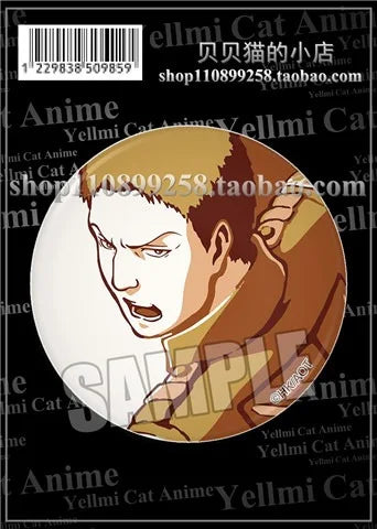 Attack on Titan Badge Levi Ackerman Mikasa Ackerman Erwin Smith Hange Zoe Ymir Goddess Pin Brooch Accessory Keychain Anime