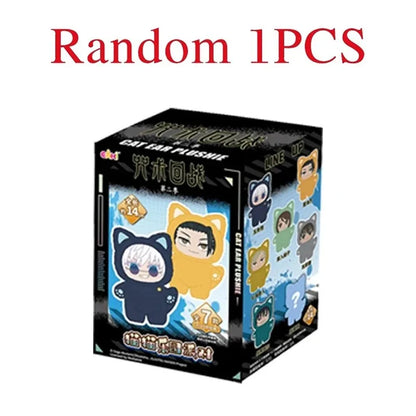 HOT In Stock Jujutsu Kaisen 2 Cat Ear Plushie Series Blind Box Mystery Box Anime Plush Doll Kawaii Toy Collect Festvial Gift**