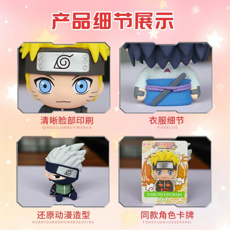 Authentic Stock Eaki Wind Transmission Sticker Sit Series Sasuke Itachi Trendy Play Anime Character Peripheral Blind Box