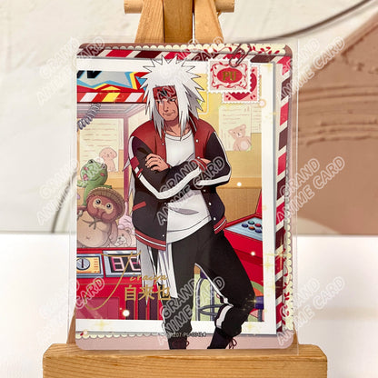 Kayou Original Naruto Card W6T4 W7T4 W8T4 PU Full Series Single Card No.01-08 Rare Itachi Uchiha Anime Collection Card Toy Gift