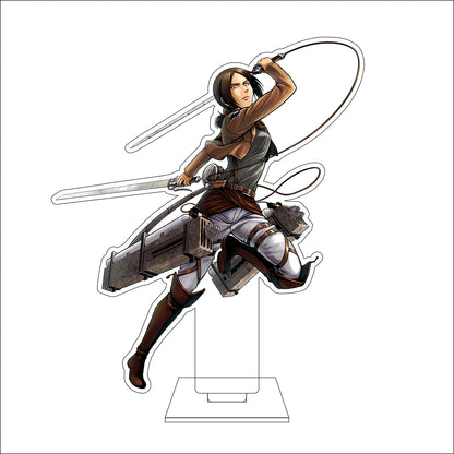16CM Anime Attack on Titan Cosplay Acrylic Figure Stand Plate Ymir Sasha Braus Conny Springe Ornaments Gifts
