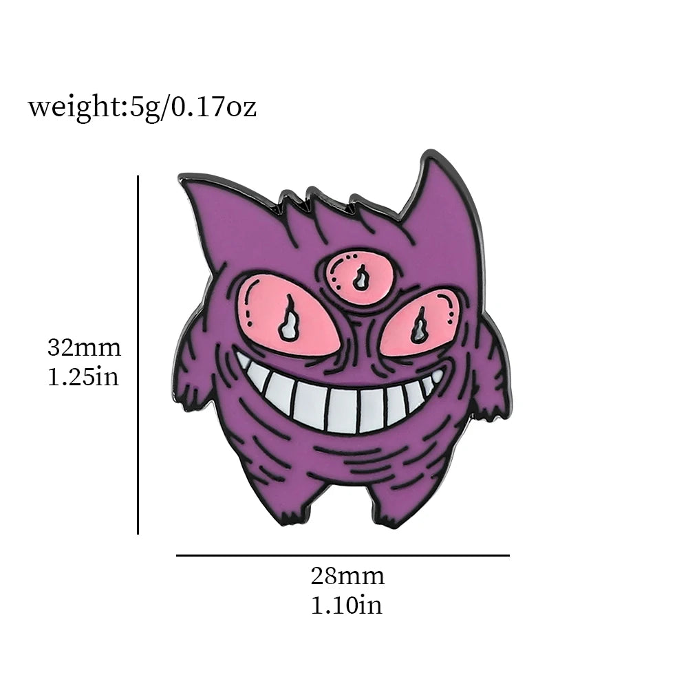 Pokemon Gengar Enamel Lapel Pin