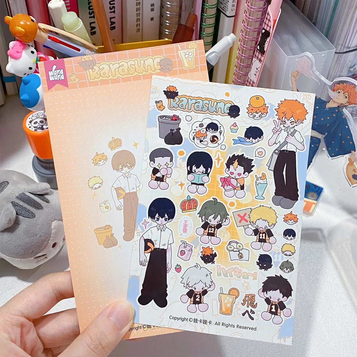 Wakawaka Cute Character Stickers