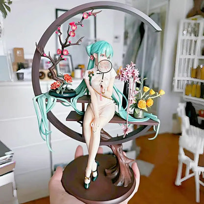 25cm Hatsune Miku Anime Figure Cheongsam Miku Ancient Customs Statue