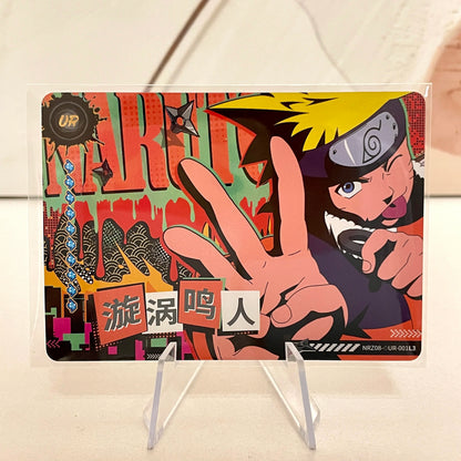 Kayou Naruto New T4W8 T2W9 Anime Rare Card UR  No.01-10 Complete Set Single Card Uzumaki Anime Collection Card Kids Toy Gift