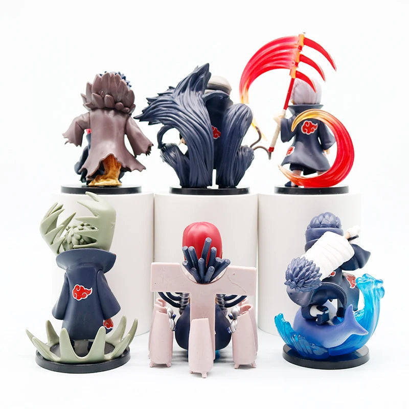 Hot Bandai Naruto Shippuden Akatsuki Series Anime Figure Peripheral, Naruto Trendy Doll, Creative Desktop Orname Surprise Gifts