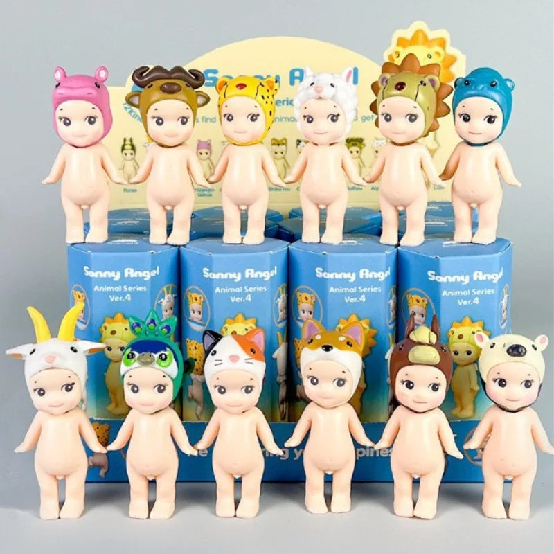 Cute Angel Hippers Blind Box Animal Standing Series Anime Figure Room and Office Decoration Collection Children Christmas Gifts