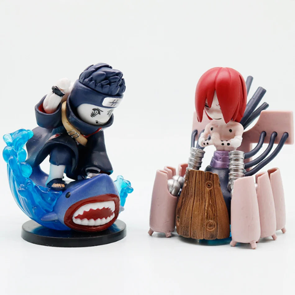 1-12pcs Naruto Blind Box Figure Toys Shippuden Akatsuki Arc Series Trendy Mystery Box PVC Model Surprise Christmas Toys Gift