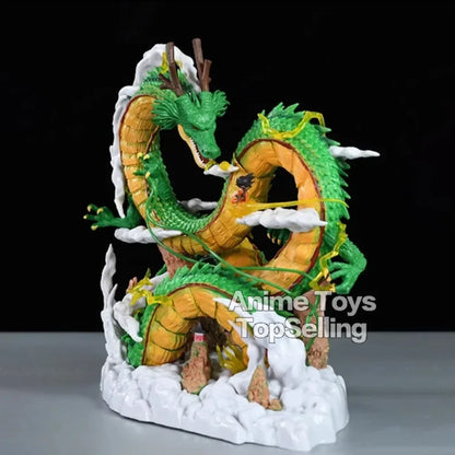 23cm/9.05in Anime Dragon Ball Z Figure Shenron Goku And Shenron Action Figure Model Pvc Statue Doll Collection Toy Gifts