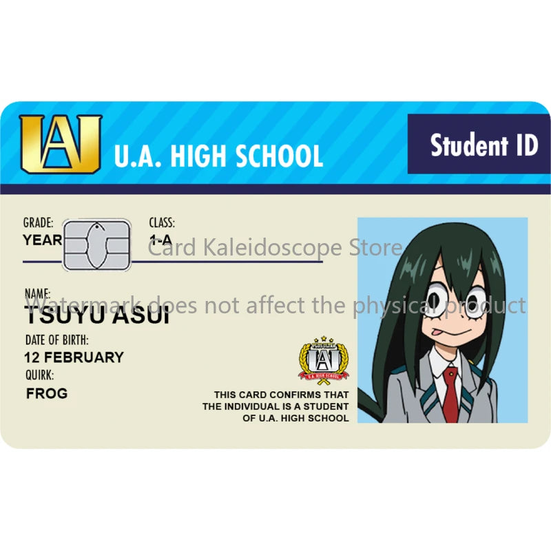 My Hero Academia Student ID Card Sticker