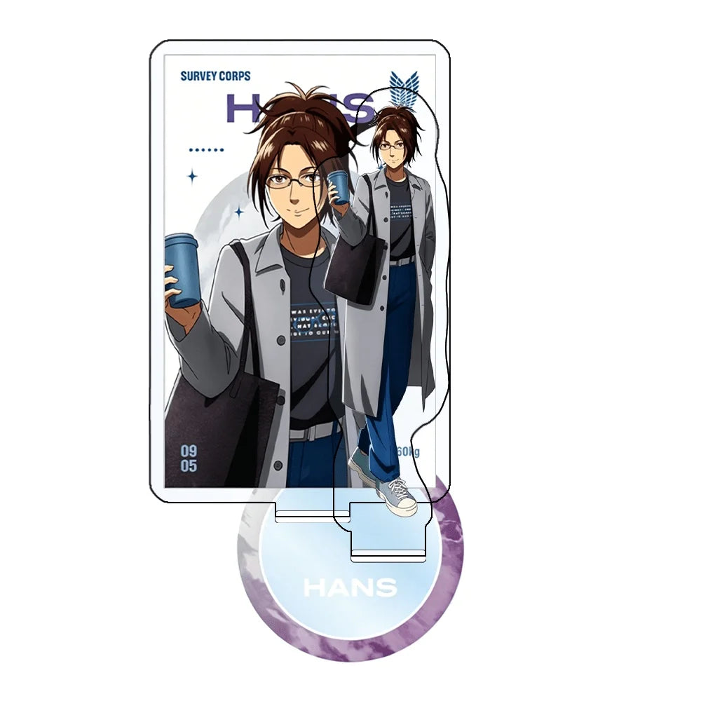 Attack on Titan Eren Yeager Levi Ackerman 15cm Acrylic Stand Keychain Anime Figure Desk Decor Collectible Gift