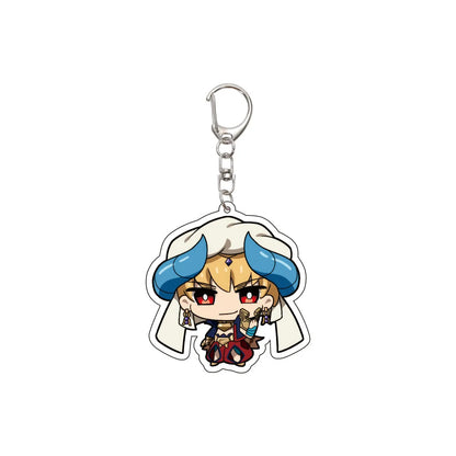 55MM Anime Fate/Grand Order Keychain Fujimaru Ritsuka Mash Kyrielight Astolfo Key Chain Acrylic Model Plate Christmas Gifts