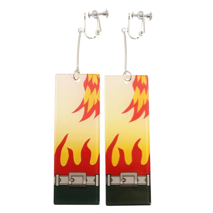 Demon Slayer Tanjiro Hanafuda Earrings