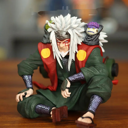 13.5cm Anime Jiraiya Double Headed Statue Action Figure Periphery Model Toy Ornament Desktop Collection Decoration Birthday Gift