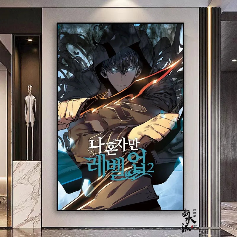 Solo Leveling Frameless Canvas Painting