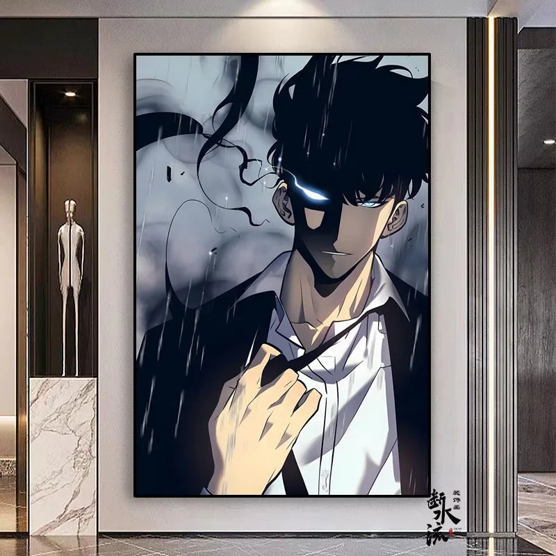 Solo Leveling Frameless Canvas Painting