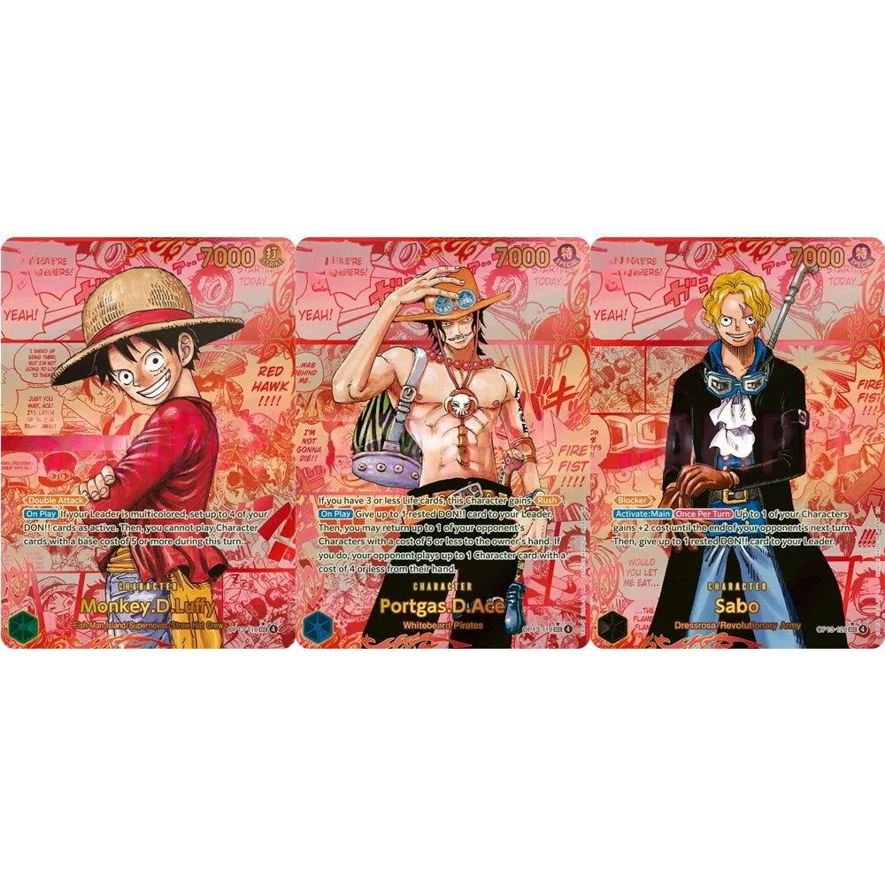ONE PIECE Collection Cards GAME Monkey.D.Luffy Portgas.D.Ace Sabo  EN DIY High Quality Self Made Game Anime Cards Gift Toy