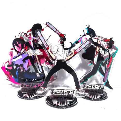 Anime 15cm Chainsaw Man Acrylic Stand Makima Power Cosplay Model
