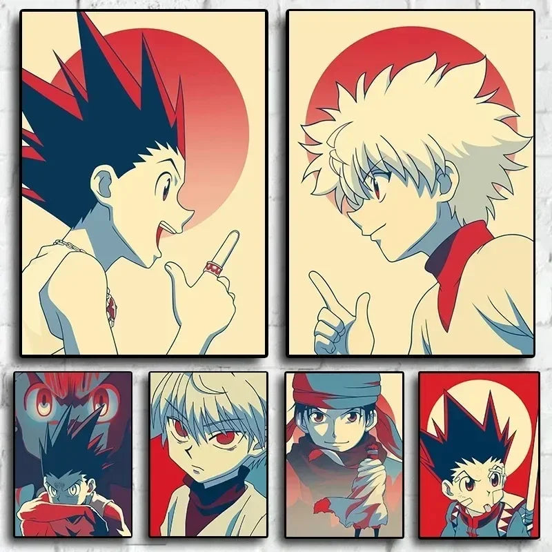 Hunter X Hunter Retro Canvas
