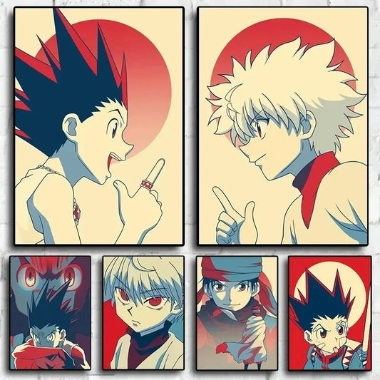Hunter X Hunter Retro Canvas