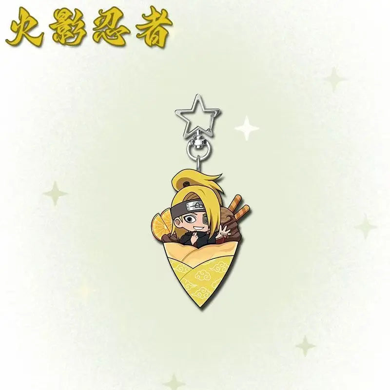 Anime Peripherals Sasuke Uchiha Figure Acrylic Pendant Minato Namikaze Figurine Acrylic Keychain Naruto Uzumaki Decoration Toys