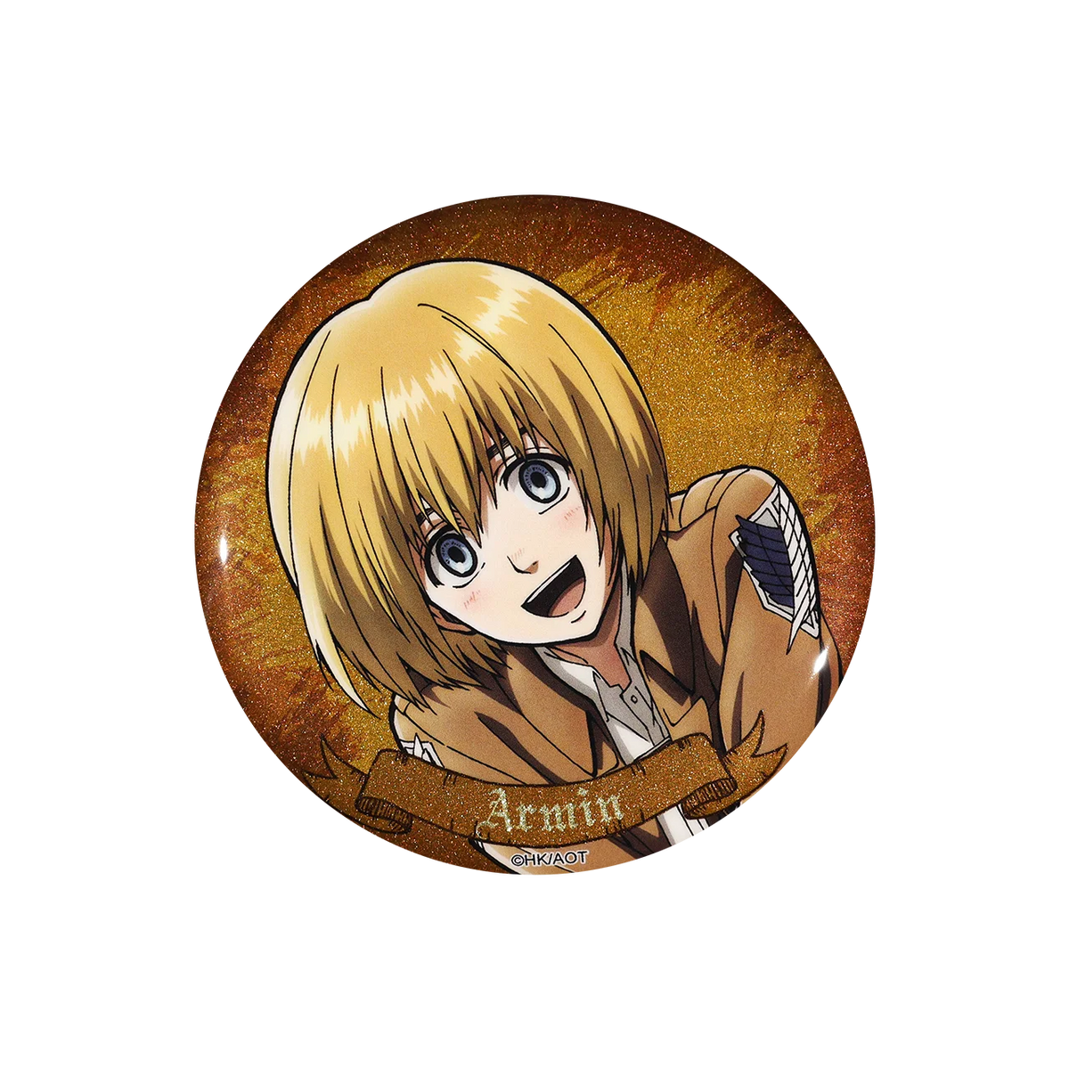 58mm Anime Attack on Titan Eren Jaeger Armin Arlert Erwin Smith Hange Zoe Cosplay COSTUME Badge Pin SPTE Tinplate Brooch﻿ Prop