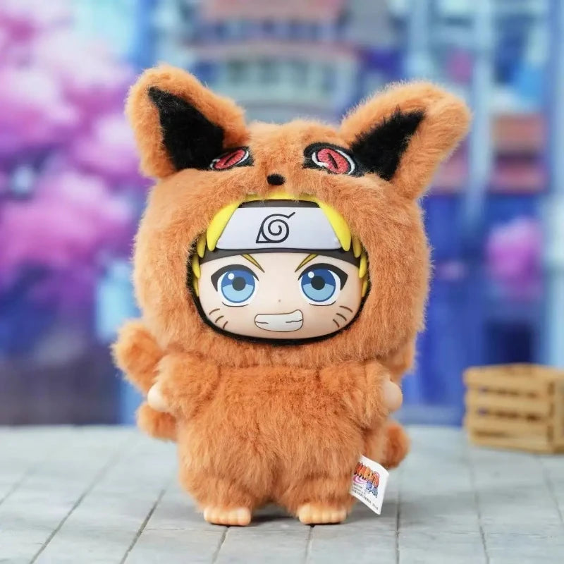 Toptoy Naruto Shippuden Beast Party Series Vinyl Figure Plush-Like Texture Blind Box Chibi Kakashi Sasuke Collectible