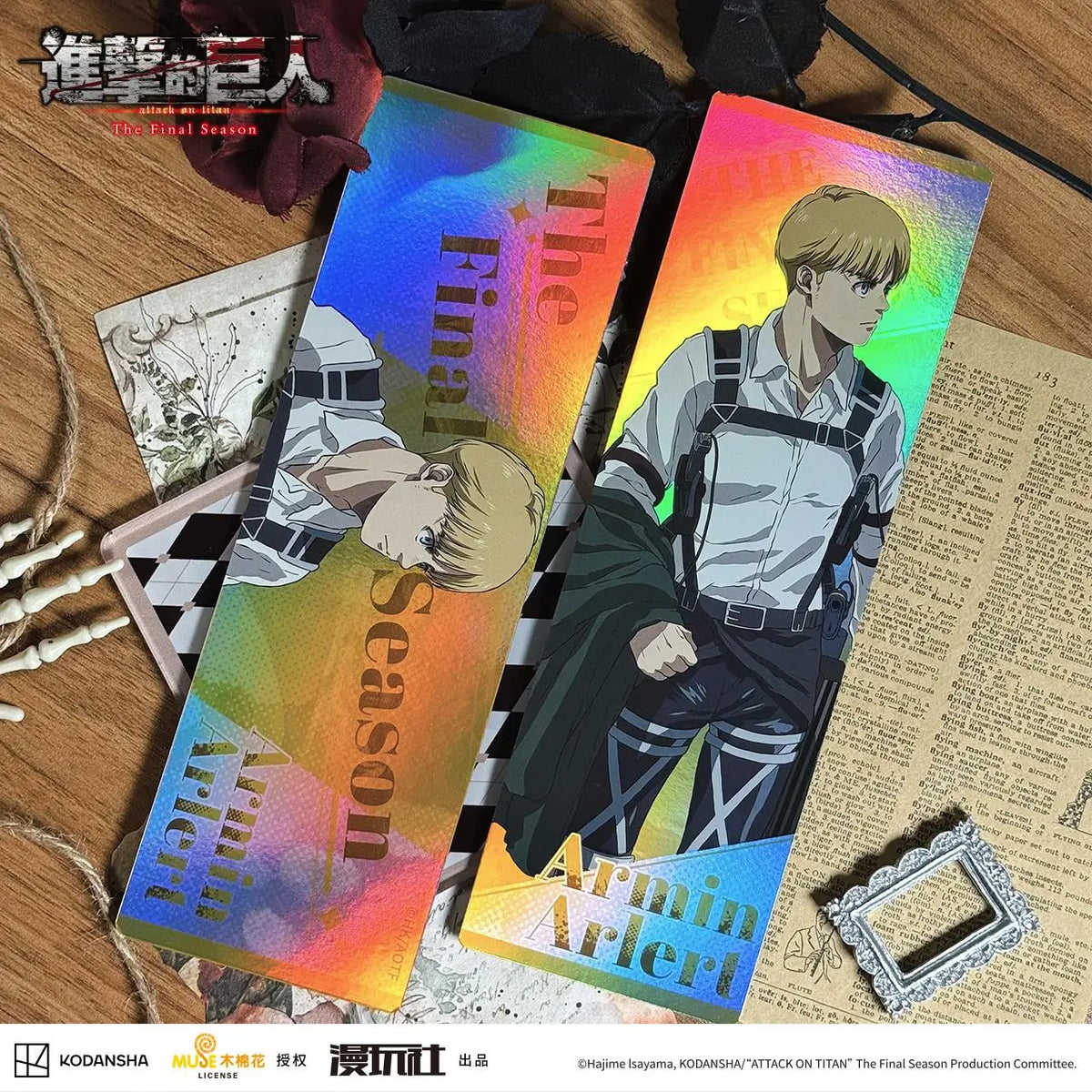 Attack on Titan S4 The Final Season Eren Jager Armin Arlert Rival Ackerman Hanji Zoe China Official Authorization Laser Ticket