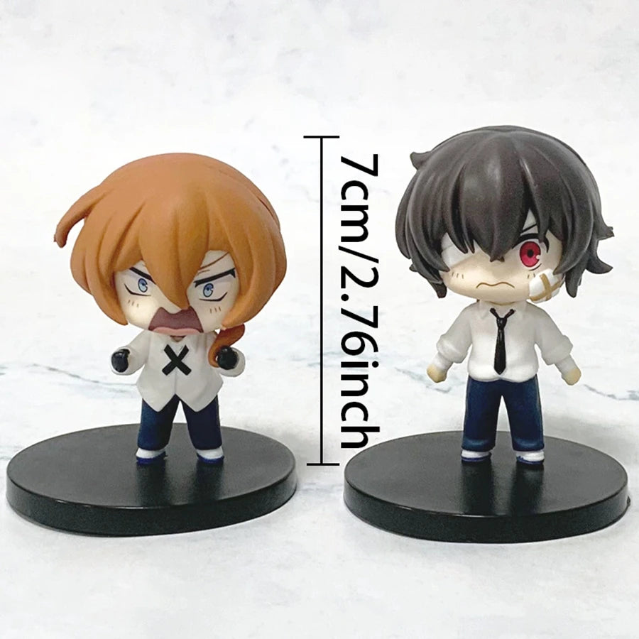 7cm Bungou Stray Dogs Anime Figure Kawaii Dazai Osamu Action Figure