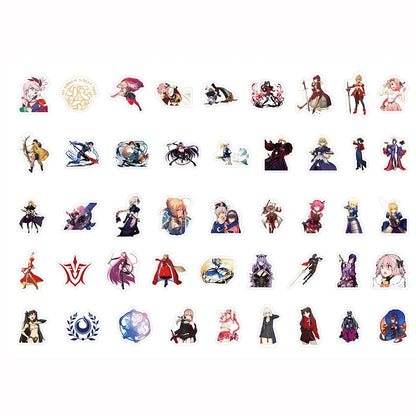10/30/50/100pcs Emiya Shirou Fate Stickers Matou Sakura Stay Night Sticker Notebook Skateboard Laptop Tohsaka Rin Anime Decals