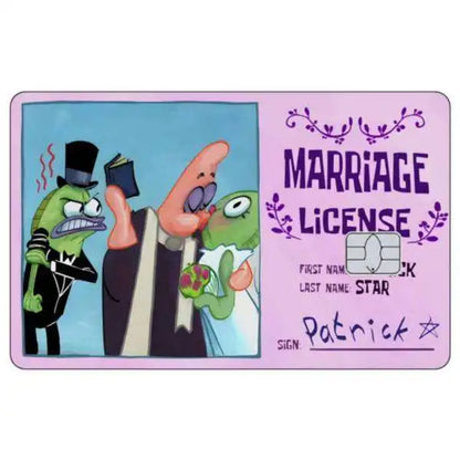 SpongeBob Patrick Star Card Skin