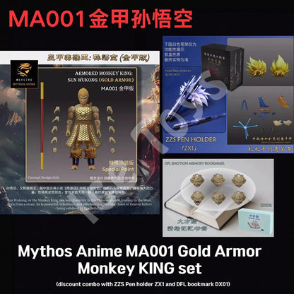 In Stock Mythos Anime MA001-MA004 Armor Goku Dragon Ball SSB Super Saiyan Blue SHF Action Figure Anime Model Toys