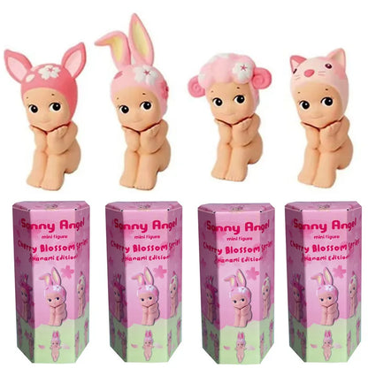 1-12pcs cherry blossom series hippers blind box mini figure collectible phone decoration table christmas gift mystery box